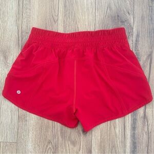 Lululemon Tracker Shorts 4" Size 10 In Dark Red